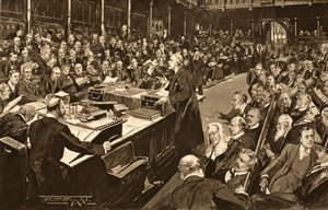 Lords and Commons, der modtog Hans Majestæts foreløbige erklæring, fra 