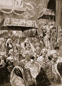 Processionen fra Westminster Hall ved George III