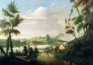 En direkte nordlig overblik over Sydney Cove, 1794