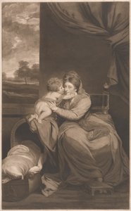 Elizabeth Lady Melbourne med sin søn, den ærede. Peniston lam