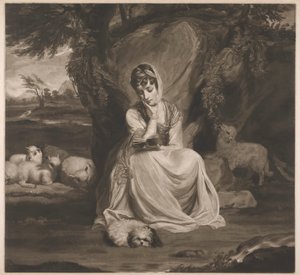 Fru Frances Ann Crewe som St. Genevieve af Thomas Watson