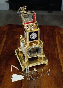 Musikalsk automat, necessaire og ur, af Thomas Weekes, ca. 1800 af Thomas Weekes