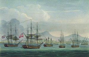 Erobringen af Maria Riggersbergen den 18. oktober 1806, indgraveret af J. Bailey for 