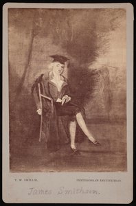 Portræt af James Smithson 1765-1829, 1786 fotograferet 1870