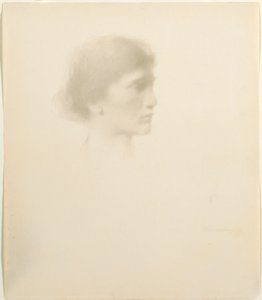 Leder af en kvinde, 1894 eller senere. af Thomas Wilmer Dewing