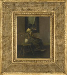 The Mirror, 1907 (olie på træpanel)