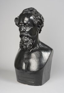 Kopi af en buste af Charles Dickens af Thomas Woolner