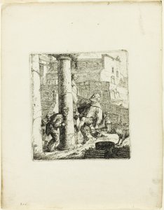 Den blinde tigger snydt af Lazarillo af Thomas Wyck