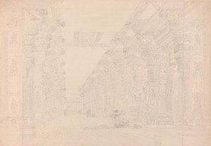 Tremal Naigs Choultry, Madura, juli 1792 (se også 195090) af Thomas und William Daniell