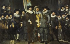 Civic Guard of the III District of Amsterdam, under kommando af kaptajn Allaert Cloeck og løjtnant Lucas Jacobsz Rotgans, 1632 af Thomas de Keyser