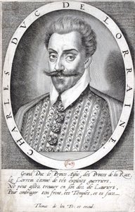 Portræt af Charles III, hertug af Lorraine af Thomas de Leu - Gallica (tilpasset) af Thomas de Leu