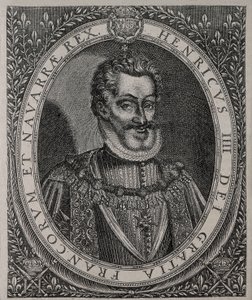 Portræt af Henri IV fra Frankrig og Navarre (1553-1610) Gravering af Tomas de Leu (16. århundrede) af Thomas de Leu