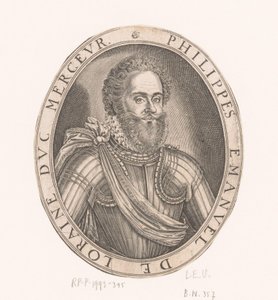 Portræt af Philippe-Emmanuel de Lorraine, hertug af Mercoeur af Thomas de Leu
