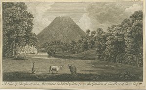 Dovedale - Thorpe Cloud: gravering, nd [c 1790] (tryk) af Thomas of Derby (after) Smith