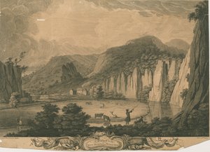 Wetton Mill: gravering, nd [c 1743] (tryk) af Thomas of Derby (after) Smith