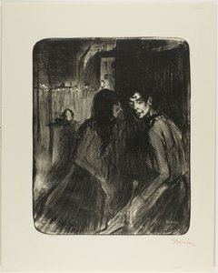 Argumenterende prostituerede af Théophile Alexandre Pierre Steinlen