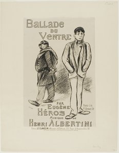 Ballade du Ventre af Théophile Alexandre Pierre Steinlen