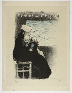 Sorgens kvinde af Théophile Alexandre Pierre Steinlen
