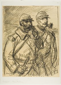 To soldater af Théophile Alexandre Pierre Steinlen