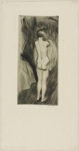 Kvinde, der står af Théophile Alexandre Pierre Steinlen