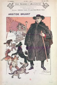 Karikatur af Aristide Bruant i Les Hommes d