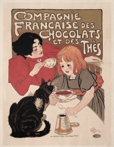 Compagnie Française des Chocolate et des Thés af Théophile Alexandre Steinlen