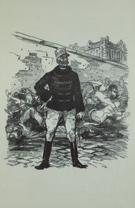 General Gaston Auguste (1830-1909) Marquis de Gallifet, i al hans herlighed af Théophile Alexandre Steinlen