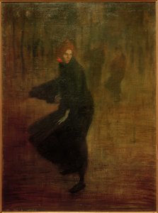 Ung kvindelig arbejder på gaden af Théophile Alexandre Steinlen