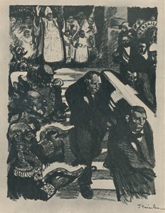 Rochefort dør, 1898, 1919 af Théophile Alexandre Steinlen