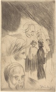 Skitseplade af Théophile Alexandre Steinlen