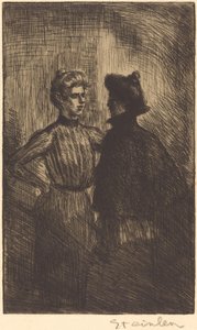 Mødet mødes, 1902. af Théophile Alexandre Steinlen