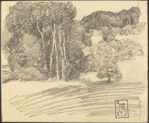 Skoven ved Courdemanche af Théophile Alexandre Steinlen