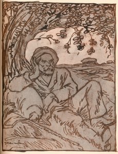 Vagabonden, c1879-1914, 1914 af Théophile Alexandre Steinlen