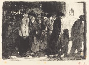 Til de sande fattige: de onde rige af Théophile Alexandre Steinlen