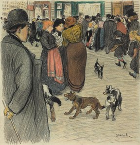 Ser på folkemængden af Théophile Alexandre Steinlen