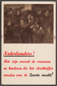 Meddelelse til hollænderne om, at især kvinder og børn er ofre for det sorte marked af Theophile Steinlen