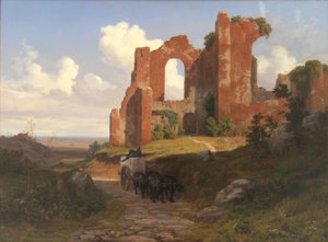 Udsigt over Terme di Caracalla i Rom