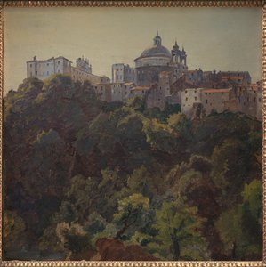 Udsigt mod Ariccia og Palazzo Chigi og S. Maria dell