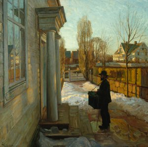 Uden titel (Orgelsliber) 1906 (olie på lærred) af Thorolf Holmboe