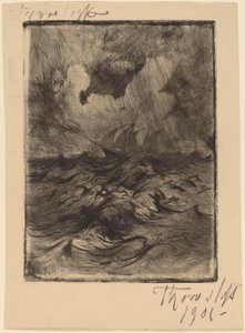 Storm på havet af Thorvald Simeon Niss