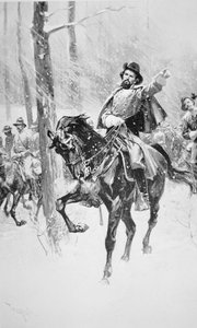 Portræt af general Nathan Bedford Forrest (litho)