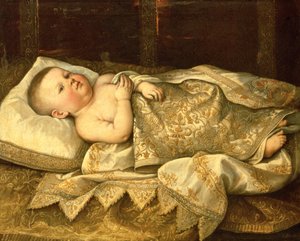 Portræt af prins Leopold de Medici som baby