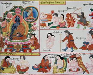 Manuskript om tibetansk medicin (detalje af 389729)