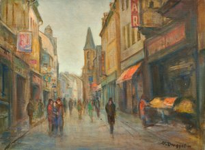 Gade i regnen (Paris)