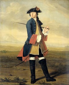 Portræt af Ludolf Backhuysen II, Maler, i Dragonernes Uniform