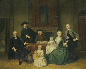 Portræt af Brak-familien, Amsterdam Mennonitter