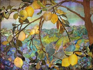 Favrile mosaikpanel, ca. 1910