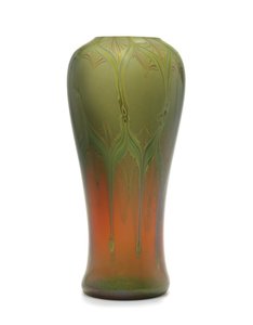 En reaktiv vase, ca. 1910 (glas) af Tiffany and Company