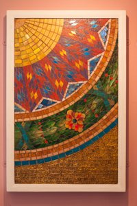 Eksempel på mosaikpanel til Farwell Building, Detroit, 1915 (glas og gips) af Tiffany and Company Tiffany and Company