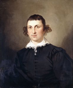 Portræt af en gentleman, sandsynligvis Mr. Lyte, i Black Van Dyke-kostume, 1769 af Tilly Kettle